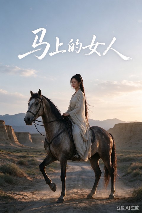 马上的女人海报